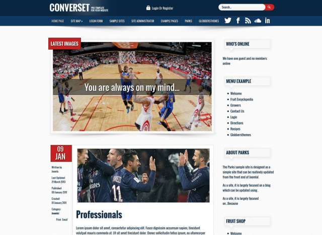 Шаблон Joomla Converset Lite Converset Lite