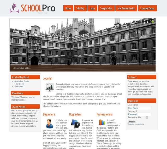 Free School Template