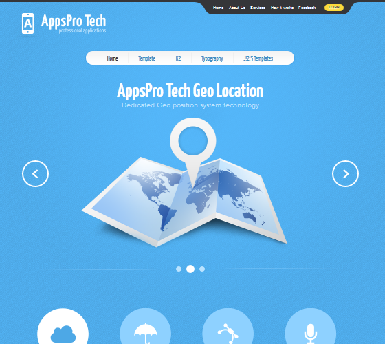 GK AppsPro Tech - шаблон для Joomla 1.5, 2.5